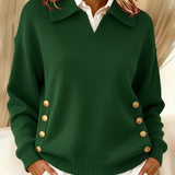 Vicenta | Pullover com Colarinho Polo e Botões