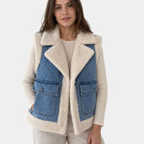 SYLIANNE | COLETE DE JEANS VINTAGE FORRADO