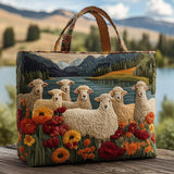 Bolsas Feitas à Mão - Ovelhas Perto do Lago