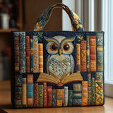 Bolsas Feitas à Mão - Coruja e Livros Antigos