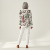 Louna - Pullover com paisagem de inverno