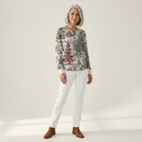 Louna - Pullover com paisagem de inverno