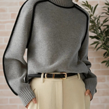 Donna | Pulôver Elegante com Gola Alta