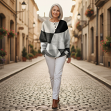 Monique - Blusa Gráfica Texturizada