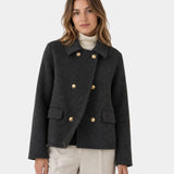 MÉLISYA | MANTEAU ELEGANTE COM GOLA