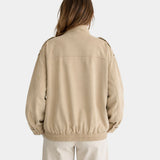 JULÉANE | BOMBER ELEGANTE COM GOLA ALTA