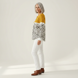 Odile - Blusa de Pois Gaufrée