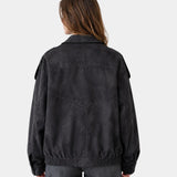 AURÉZIA | VESTE SUÉDÉE SINTÉTICA OVERSIZE
