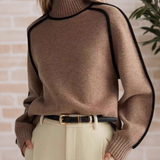 Donna | Pulôver Elegante com Gola Alta
