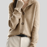 Claire | Cardigan em Cachemira Estilo Retro