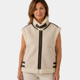 ADALSINDE | COLETE SEM MANGAS COM EFEITO SHEARLING