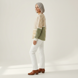Colette - Blusa Patchwork Gaufrée