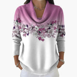 Alba | Pullover Floral com Gola Alta