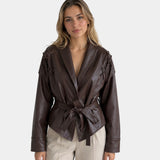 JOLYSSE | MANTEAU PORTA-FOLHAS SIMILI COURO