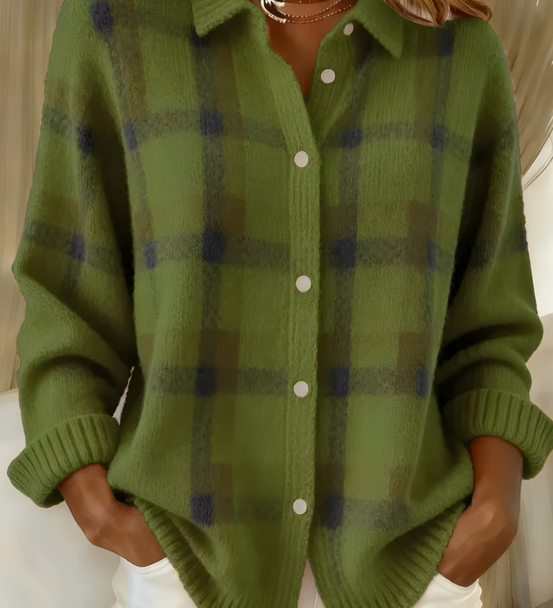 Corinne | Cardigan xadrez