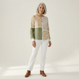 Colette - Blusa Patchwork Gaufrée