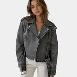 AMBRÉSIA | VESTE SIMILI CUIR EFEITO ENVELHECIDO