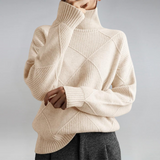 Lauren | Pullover de Cachemira Luxuosa com Gola Alta