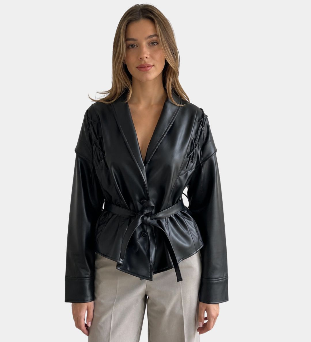 JOLYSSE | MANTEAU PORTA-FOLHAS SIMILI COURO