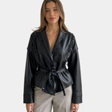 JOLYSSE | MANTEAU PORTA-FOLHAS SIMILI COURO