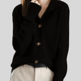Claire | Cardigan em Cachemira Estilo Retro