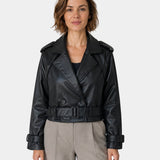 AIGLINE | COURT DE TRENCH SIMILI COURO