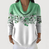 Alba | Pullover Floral com Gola Alta