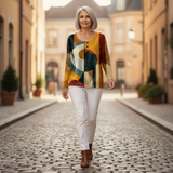 Léa - Pullover com padrão geométrico