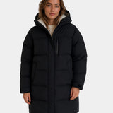 DORÉLIE | MANTEAU MATELASSÉ LONG COM CAPUZ