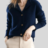 Claire | Cardigan em Cachemira Estilo Retro