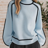 Donna | Pulôver Elegante com Gola Alta