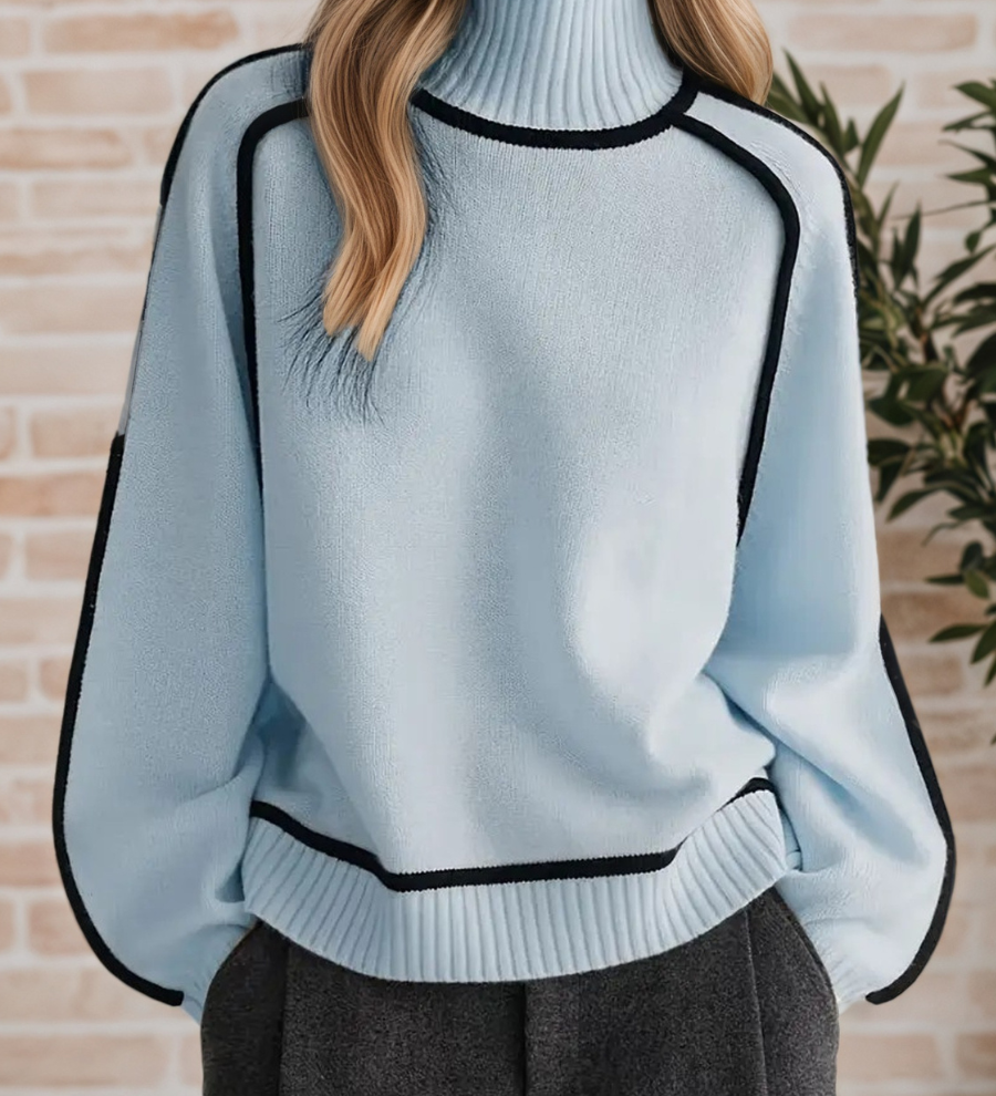 Donna | Pulôver Elegante com Gola Alta