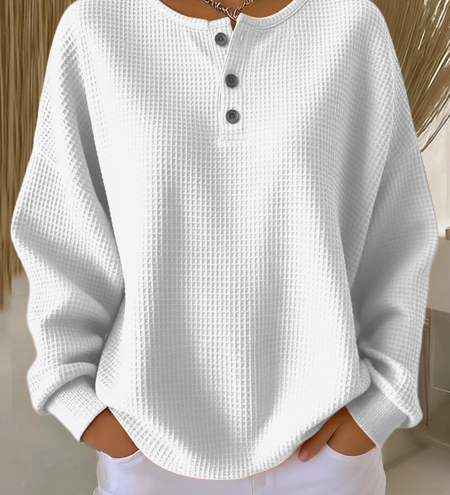 Milagros | Sweat-shirt Henley Gaufré