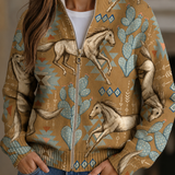 Winona | Cardigan com fecho em deserto e cacto