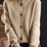 Claire | Cardigan em Cachemira Estilo Retro