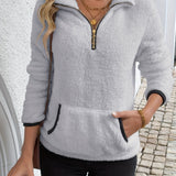 Juliette | Sweat à capuche zippé mi-alto
