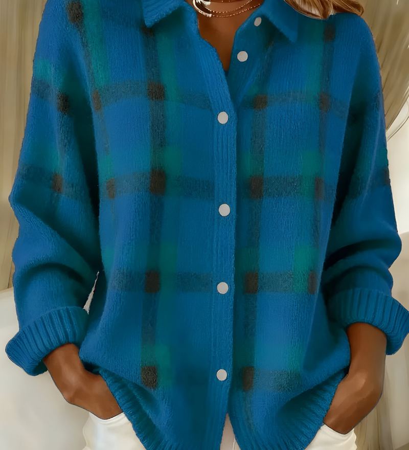 Corinne | Cardigan xadrez