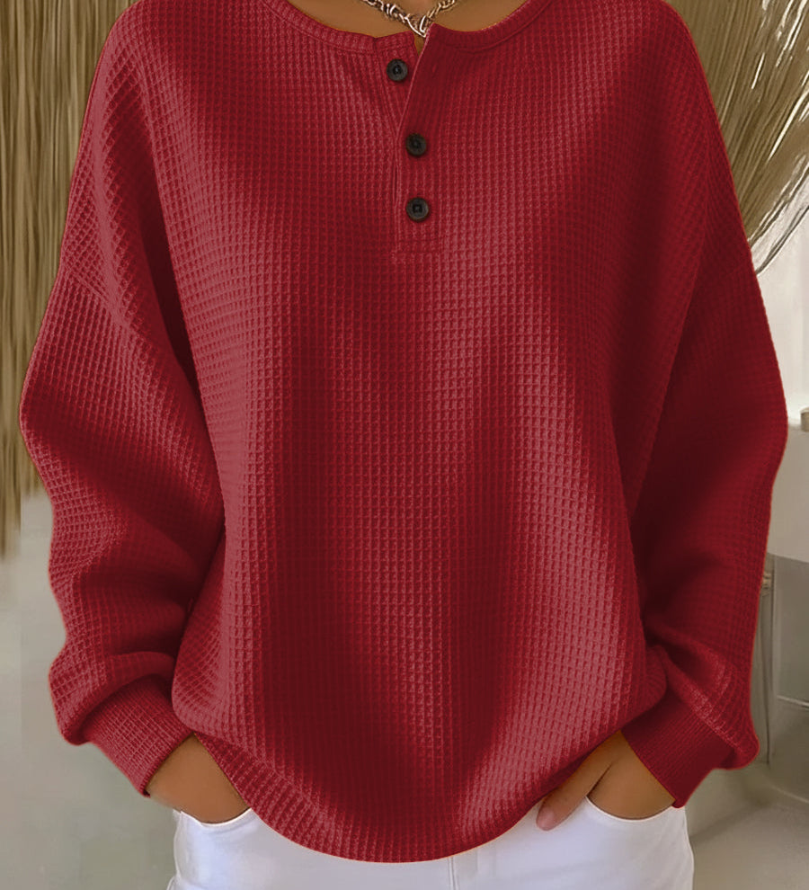 Milagros | Sweat-shirt Henley Gaufré