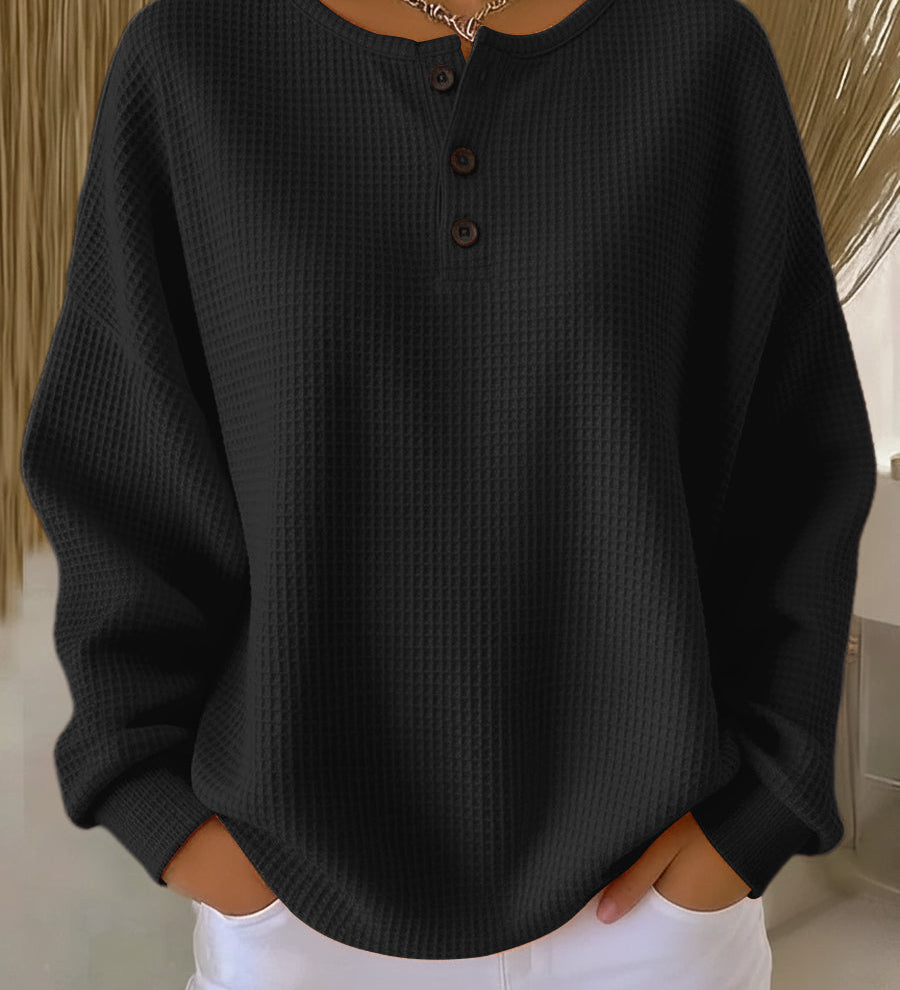 Milagros | Sweat-shirt Henley Gaufré
