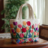 Bolsas Feitas à Mão - Jardim de Tulipas