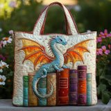 Bolsas Feitas à Mão - Dragão Esmeralda Guardião dos Livros