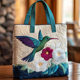 Bolsas Feitas à Mão - Colibri e Flor Branca