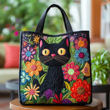 Bolsas Feitas à Mão - Gato Negro Mágico
