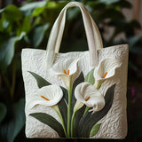 Bolsas Feitas à Mão - Lírios Brancos