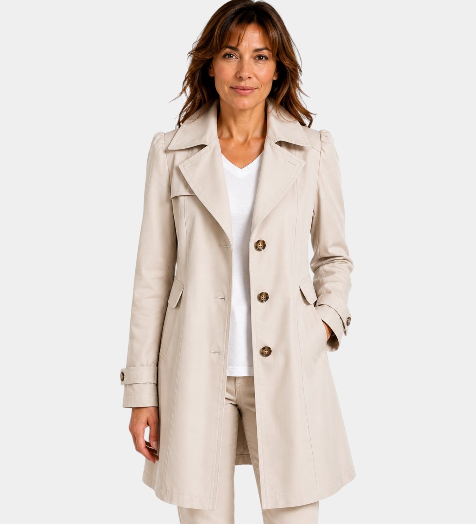 Catherine - Trench Clássico Primavera