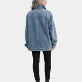 LUCIE | VESTE COL MONTANTE EFEITO VINTAGE ENVELHECIDO