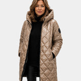 NAÉLYS | MANTEAU MATELASSÉ DE INVERNO COM CAPUZ