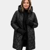 NAÉLYS | MANTEAU MATELASSÉ DE INVERNO COM CAPUZ