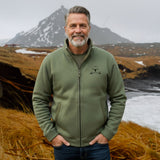 Eric | Casaco de polar bege com fecho éclair