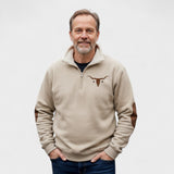 Emmett | Sweatshirt creme com meio fecho
